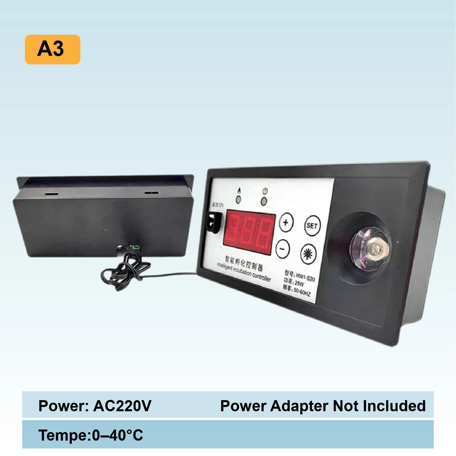 Controlador Digital de Temperatura y Humedad para Incubadora