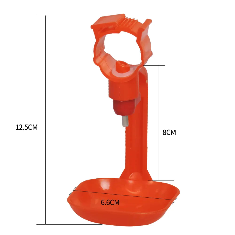 Bebedero Automático con Copa y Válvula 360° para Gallinas