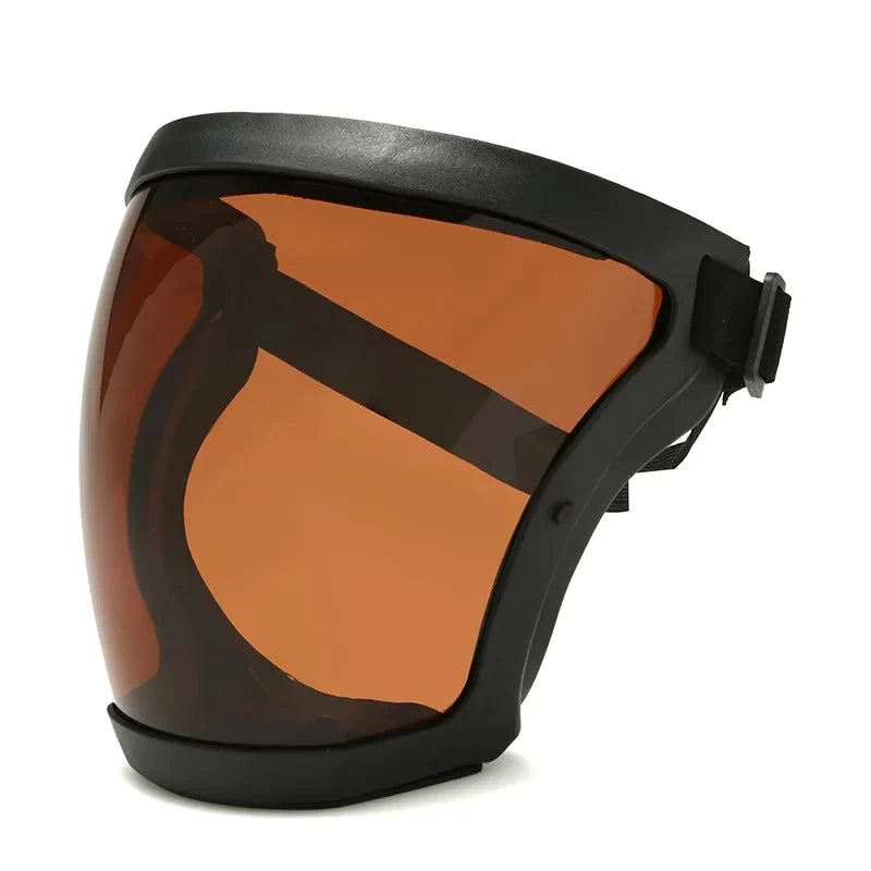 Full Face Shield Transparent Safety Mask with Filthers Oil-splash Proof Eye Facial Anti-fog Head Cover Work Protection Glasses