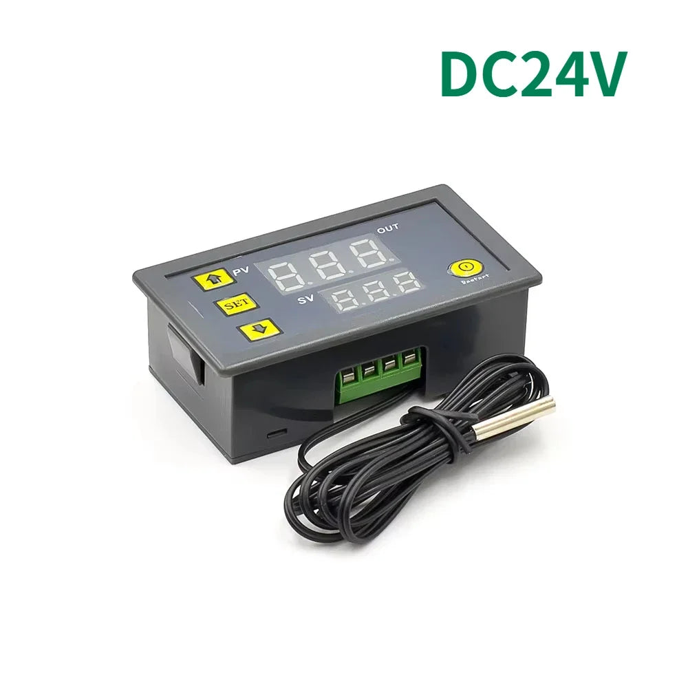 Digital Temperature Humidity Controller W3230 DC12V/24V AC110V-220V Thermostat with LED Display Heating/Cooling and NTC Sensor