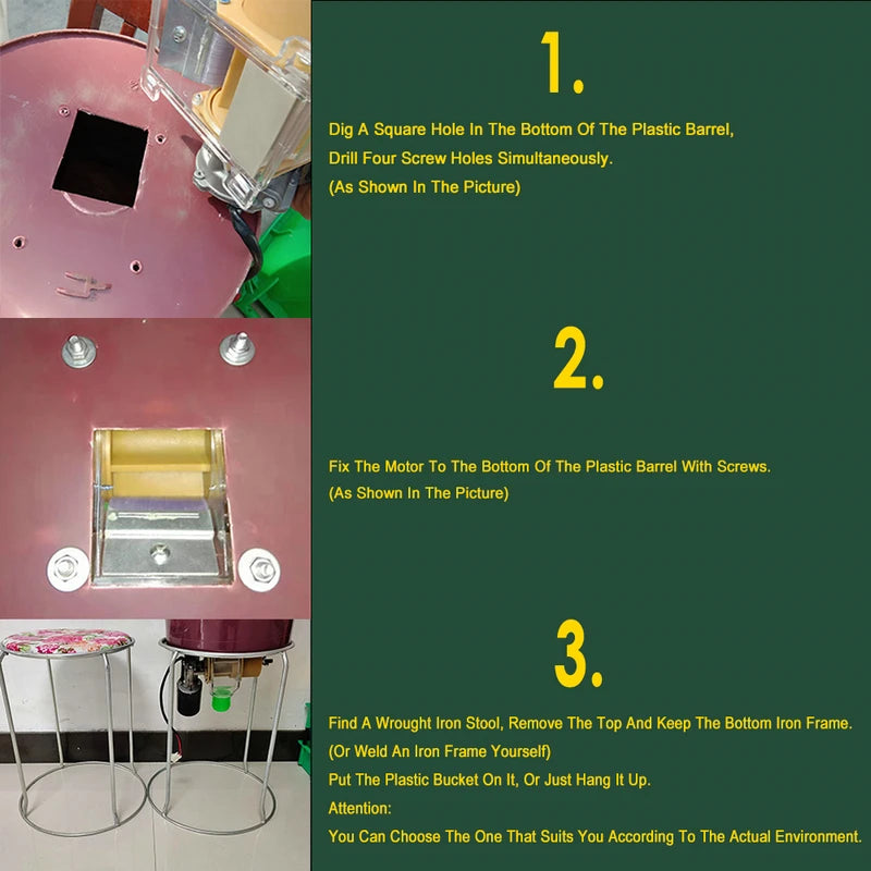 Auto Feeder Auto Chicken Feeder Pellet Funnel Pigeon Chicken Duck Carrier Pigeon Automatic Chicken Feeder Pigeon 200-900g/Min