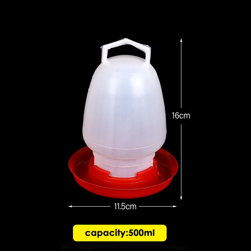 Bebedero para Pollitos y Aves Pequeñas - 500 ml / 1000 ml