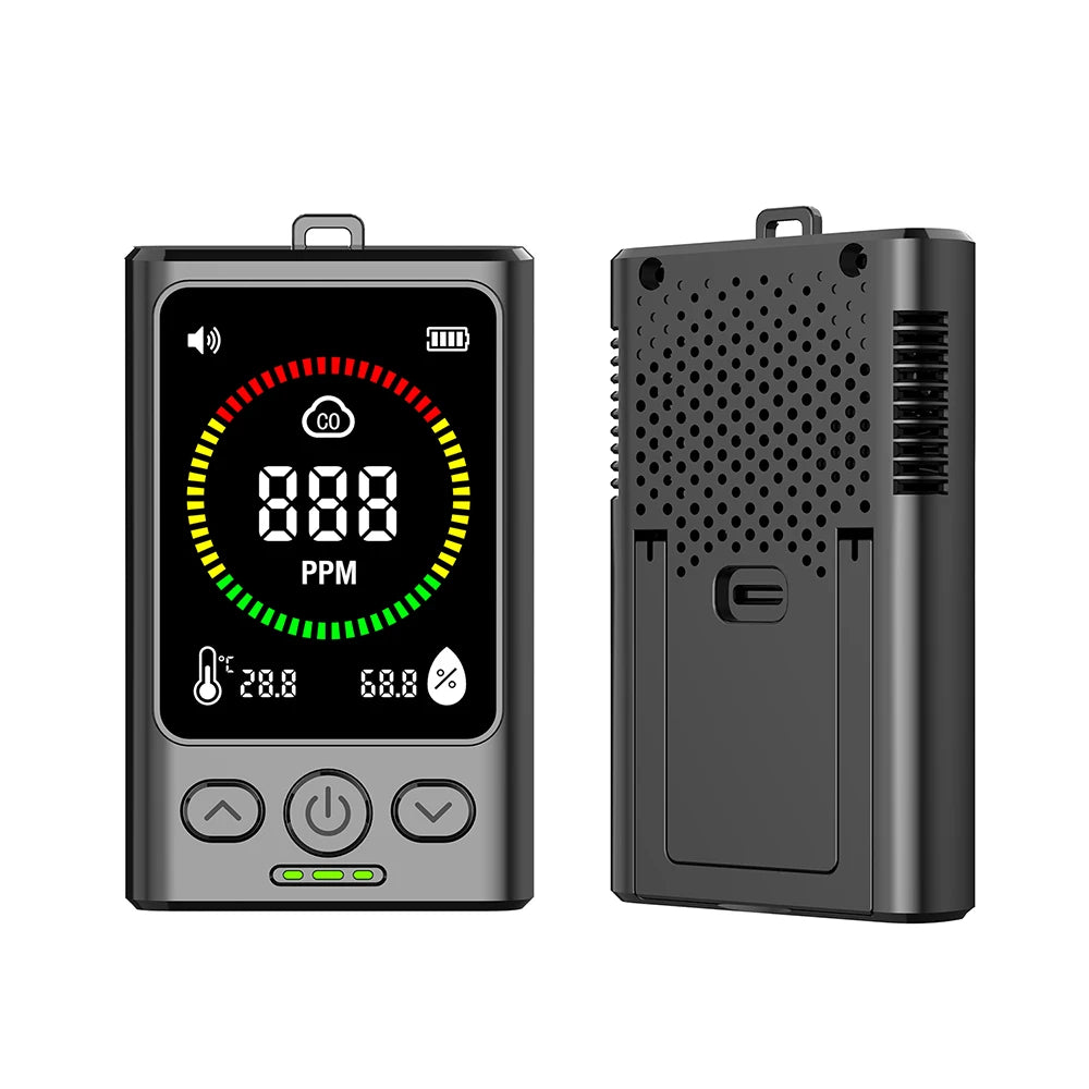 Air Quality Detector Portable Carbon Monoxide Alarm Anti Poisoning Monitoring Leak Detection Device Display Analyzer Tools