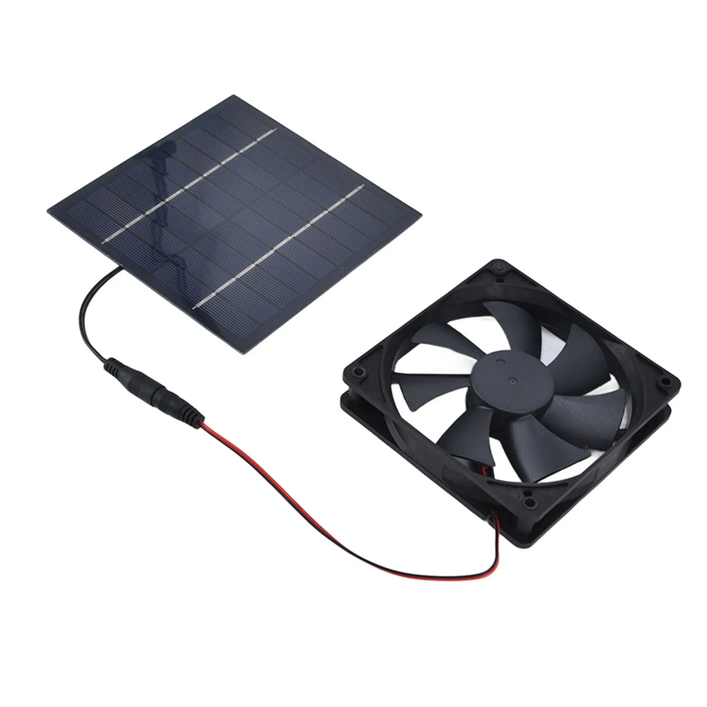 Extractor Solar 10W para Invernadero y Gallinero