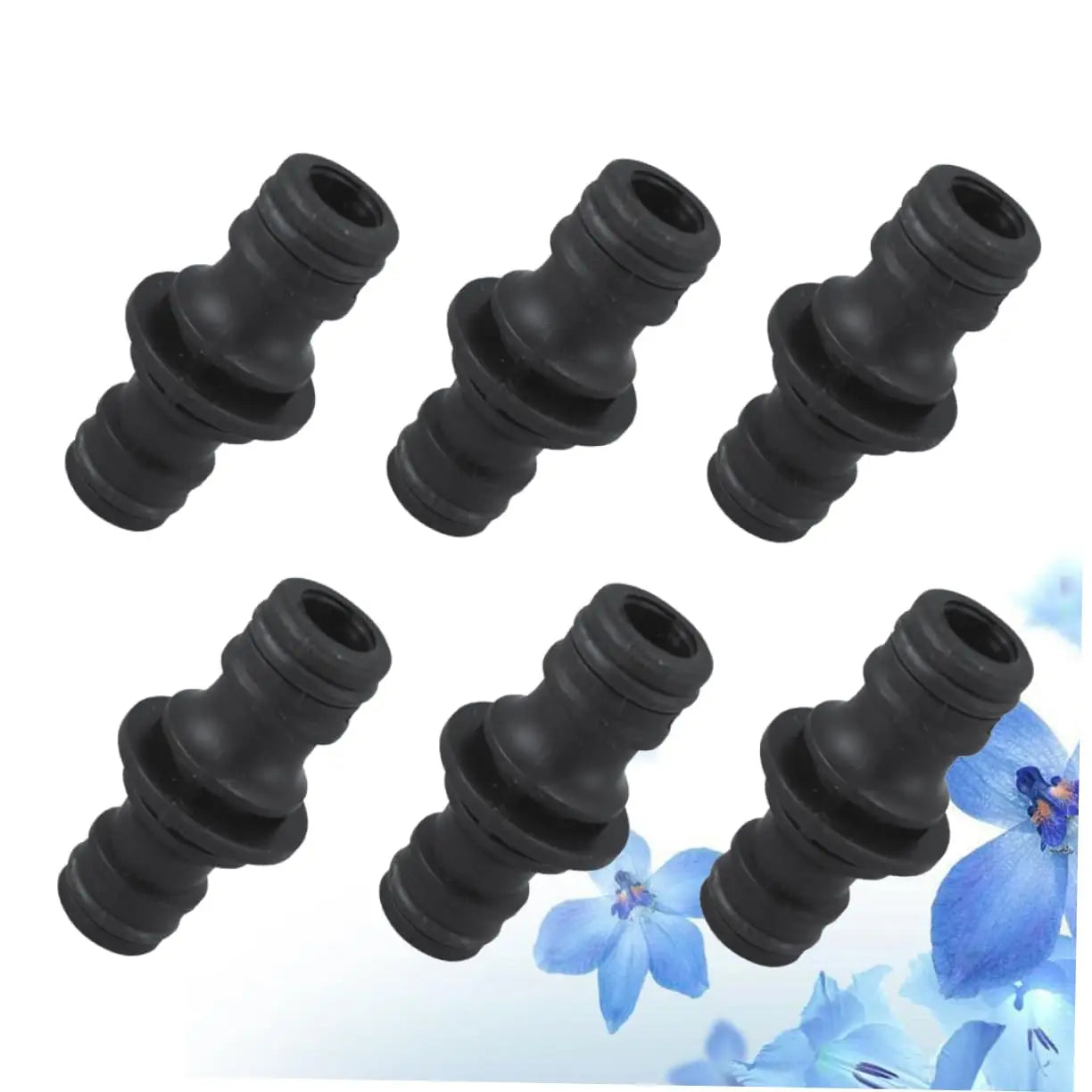 2 Way Garden Hose Connector Joiner Coupler Watering Water Pipe Tap Male Black Watering Equipment Garden watering Hose Connector
