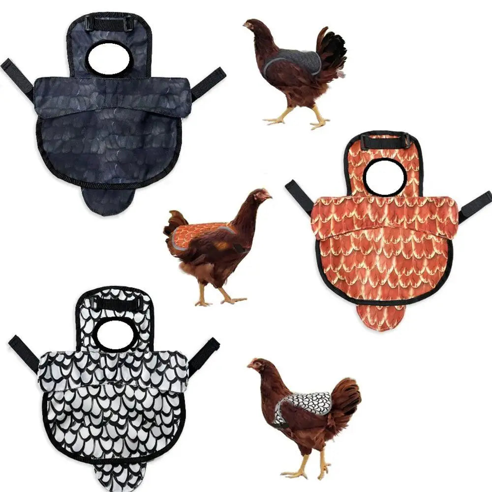 Sillín Protector y Delantal para Gallinas – 1 Unidad