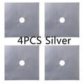 4 Piece Anti Fouling Anti Oil Cleaning Pad Gas Stove Protective Pad for Kitchen Household Supplies Gas Stove Protector Pad
