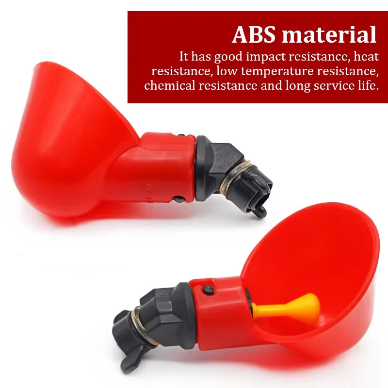 Tazas de Agua Automáticas para Pollos y Codornices