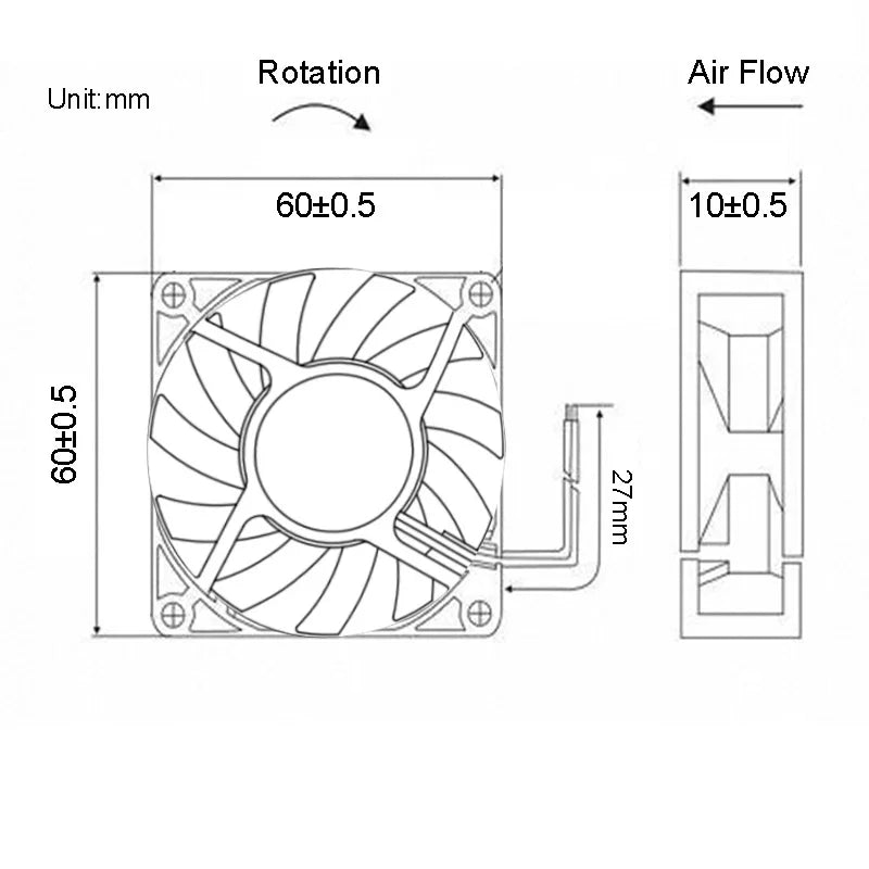 Mini Quiet Ventilador 120mm 90mm 80mm 70mm 60mm Fans DC 12v 24v 5v Sleeve Bearing Industrial Cooling Fans Computer Accessories