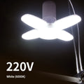 LED 4 Leaf Bulb E27 Collapsible Warm White Light Pendant Light Storage Garage Kitchen Lighting High Brightness Remote Control