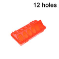 1 Pc Double Row 12/18 Holes Poultry Ground Feeder Plastic Clamshell Feeding Chicken Groove Farm Breeding Supplies