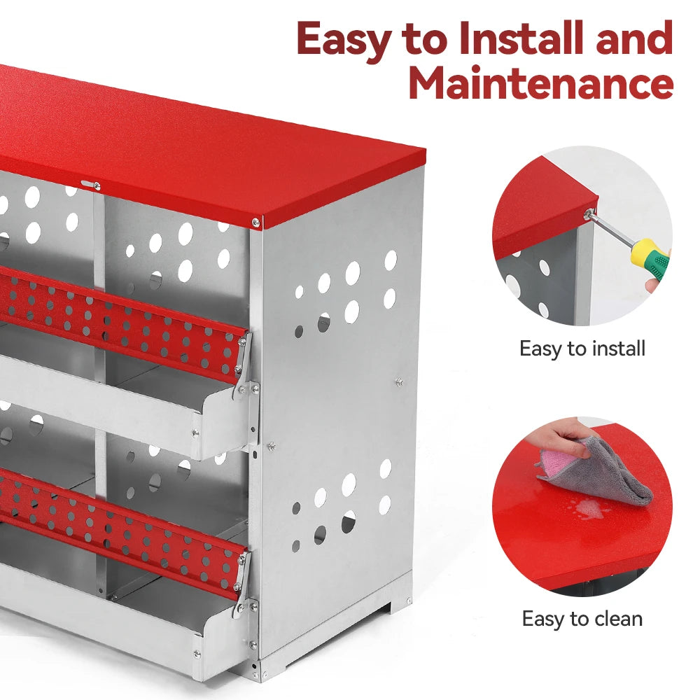 Cajas de Anidación para Gallinas 6 Compartimentos