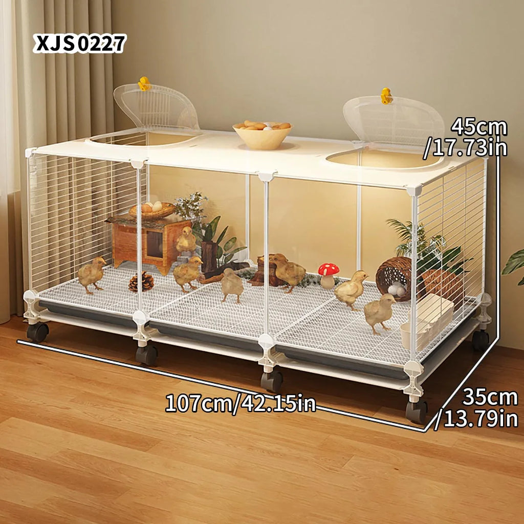 Jaula de Hierro para Codornices con Bandeja