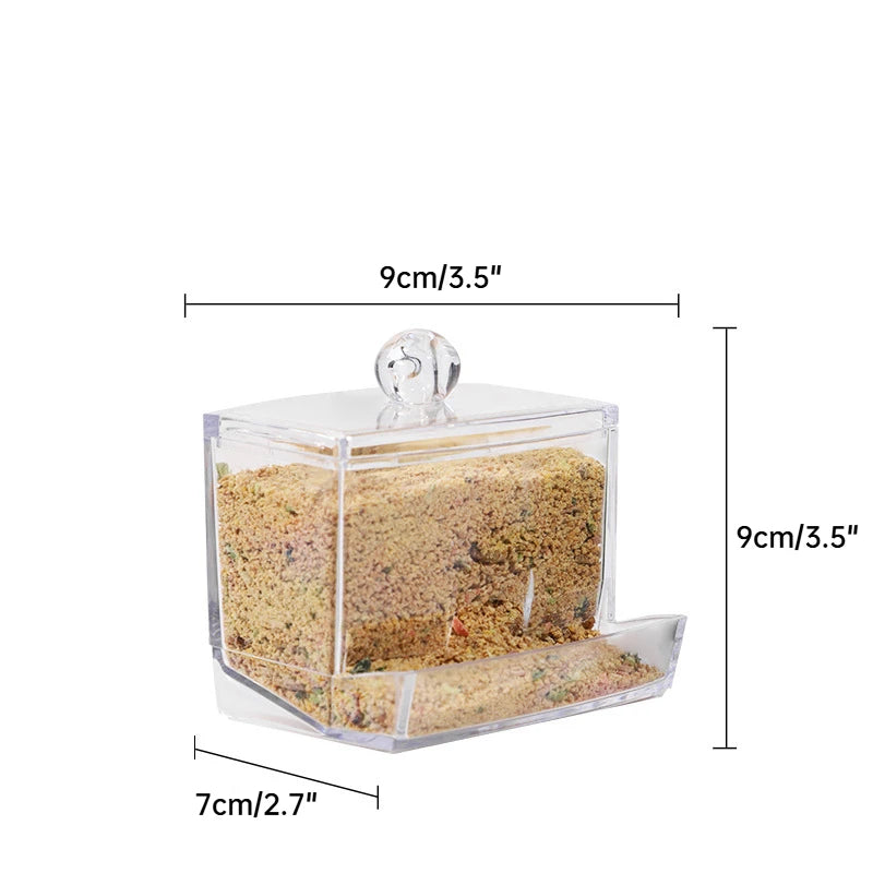 Automatic Quail Feeder Foraging Feeder for Birds Parrot Cage Bird Feeding System Cage Accessories for Parakeet Quail Pet Chicken