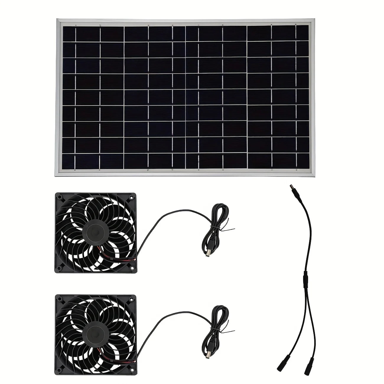 Extractor Solar 20W para Gallinero e Invernadero