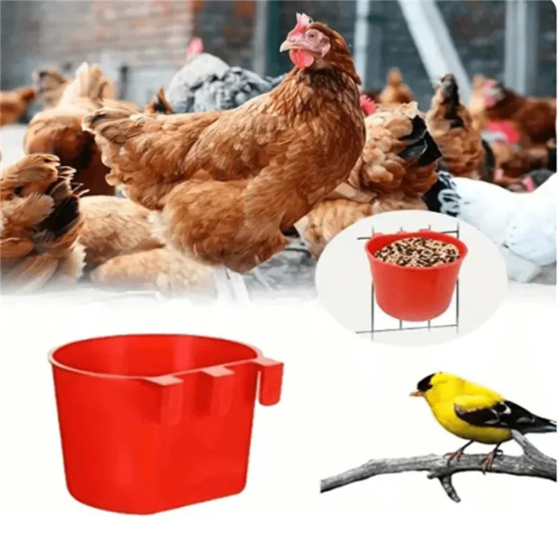 Tazas Colgantes de Agua y Comida para Gallinas 12 Uds