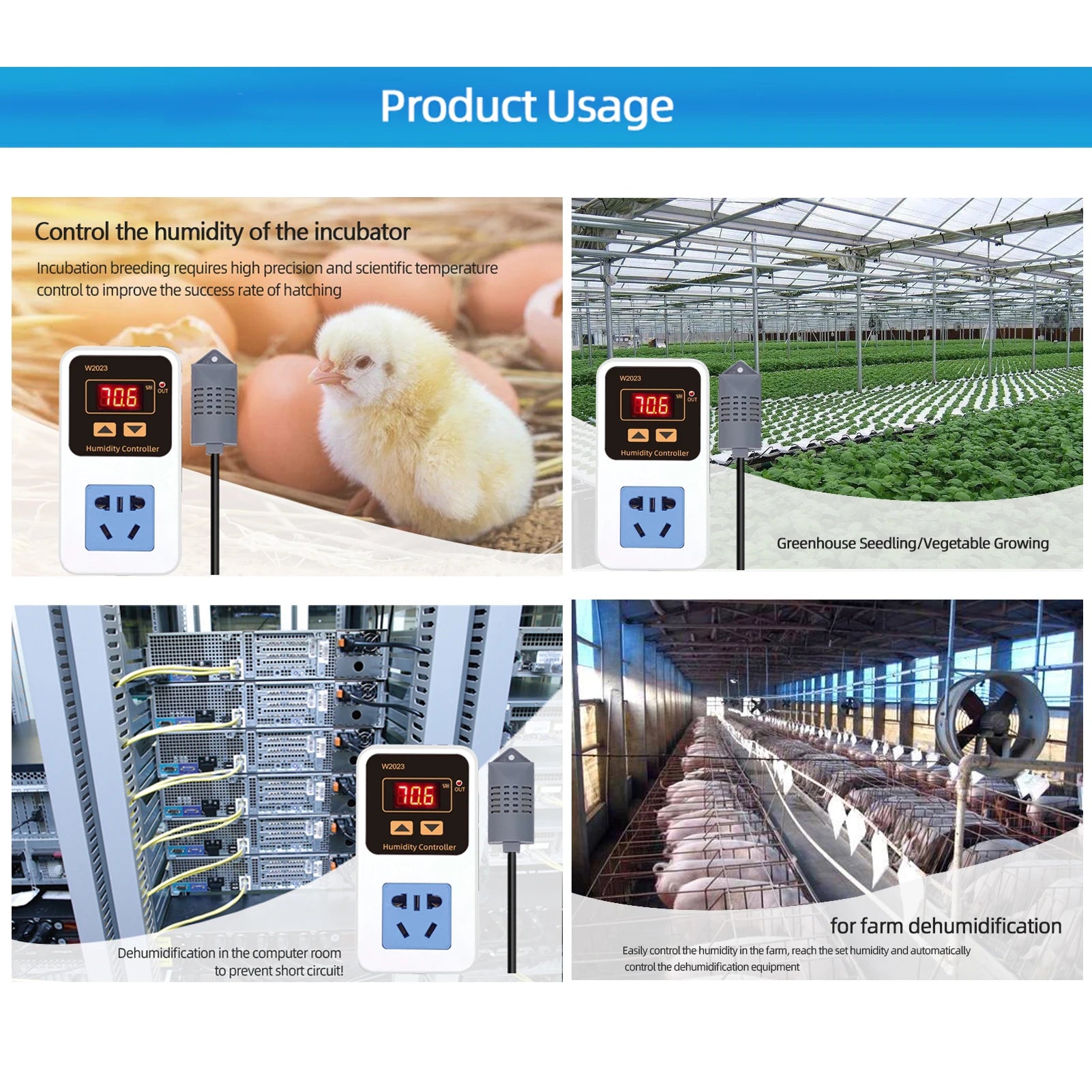 Controlador Digital de Humedad 1500W