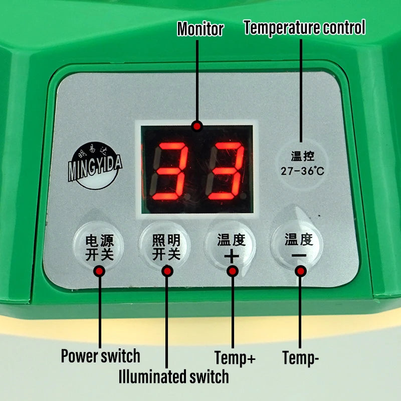 Pet Poultry Intelligent Heating Lamp Thermostatic Temperature Controller Heater Animal Warm Light Poultry Brooding Incubator