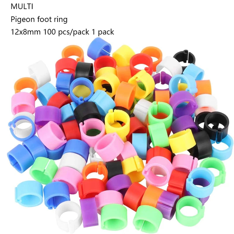 Anillos para patas de pollo, cierre de etiqueta de plástico ajustable para patas de aves de corral, Clip de trinquete Digital, herramienta de alimentación para granja de patos, palomas y gansos, 25/100