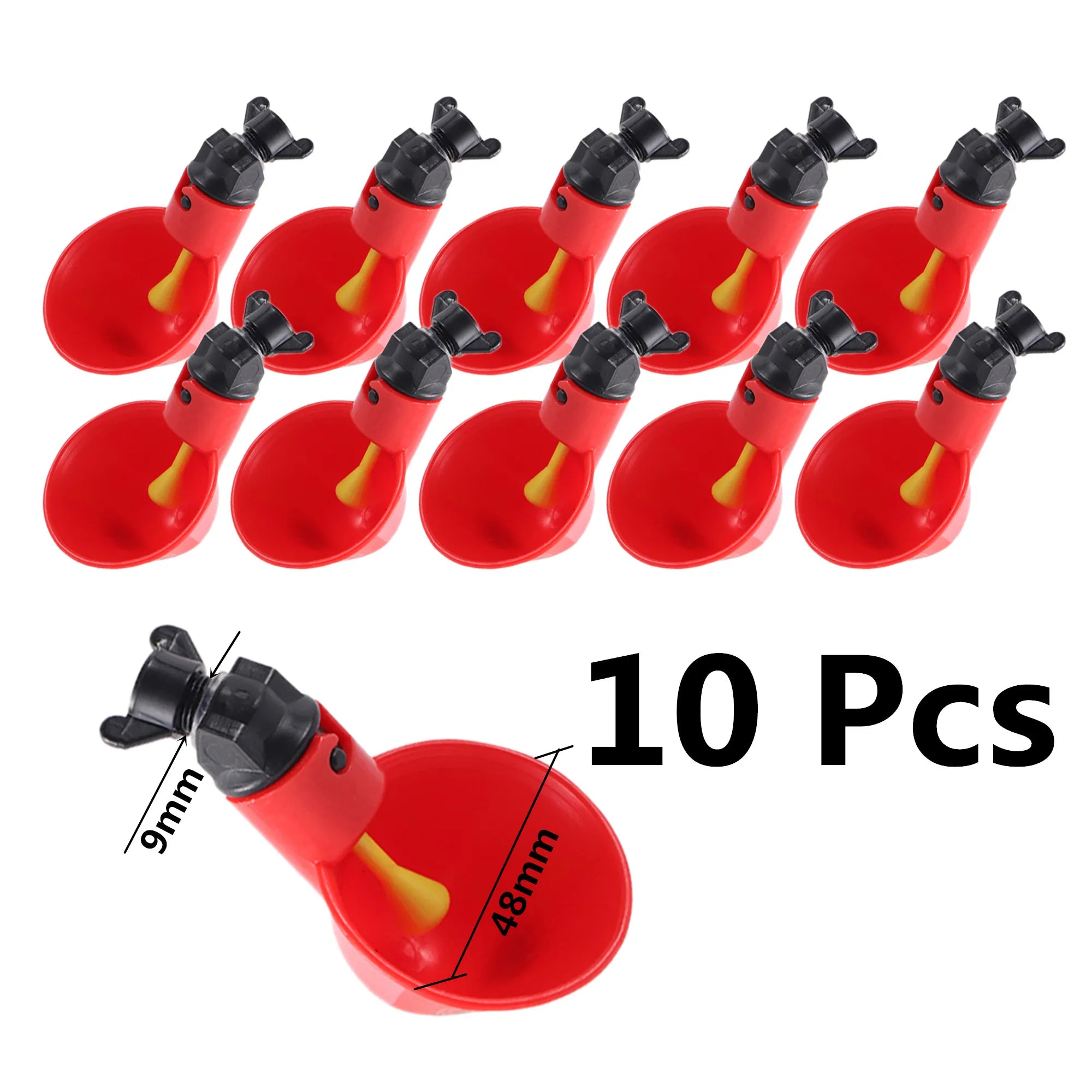 Chicken Feeder Poultry Feeding Supplies DIY Rain Proof Poultry Feeder Port Gravity Feed Kit For Buckets Barrels Bins Troughs