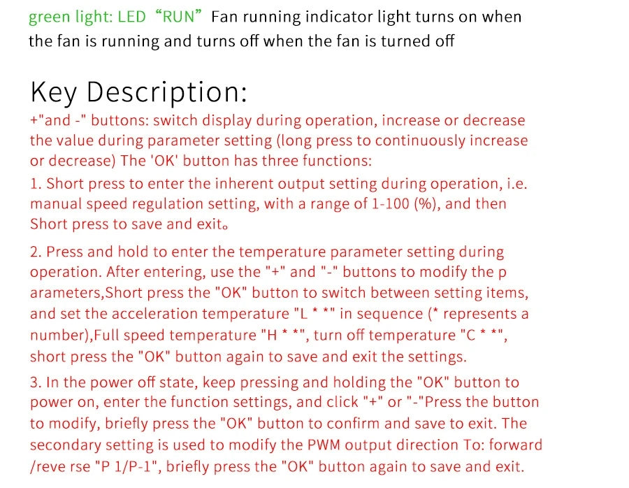 12V 4-Wire PWM Fan Controller – Temperature-Controlled Speed Regulator with Digital Display & 3A On/Off Switch