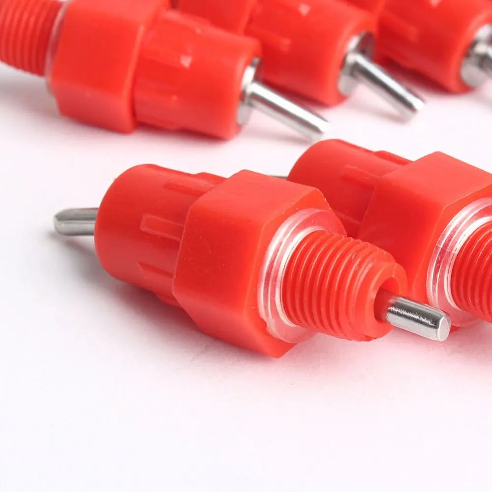 Portable Stainless Steel Automatic Drinking Poultry Supplies Bird  Feeder Nipple Drinker Chicken Waterer Chicken Drinker Water