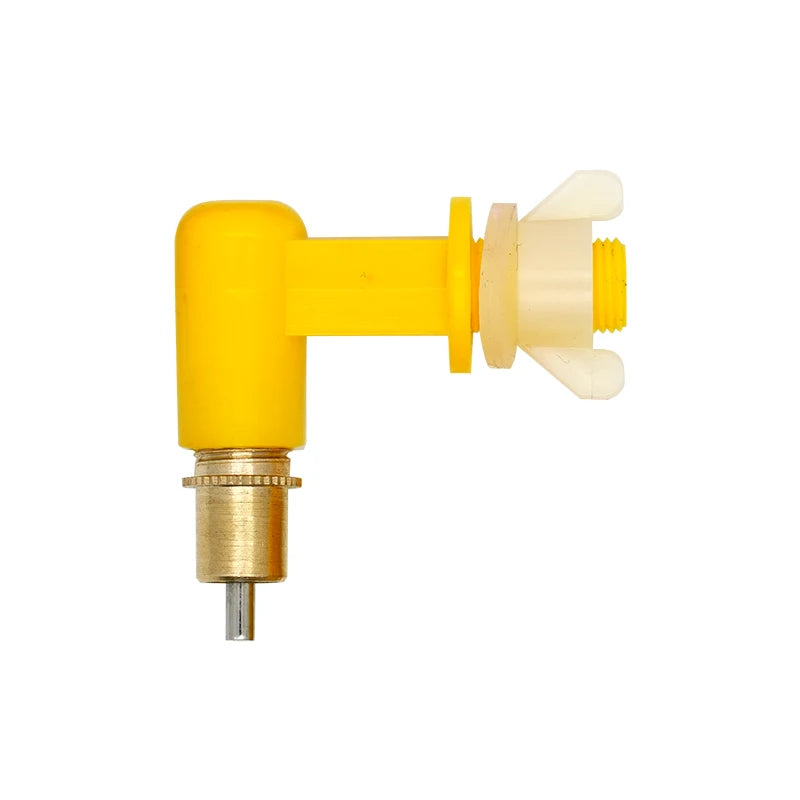 New Chicken Water Nipple Drinkers Rabbit Quail Chicks Turkeys Ducks Poultry Water Nipples Leak-Proof Automatic Spring Type 5 Pcs
