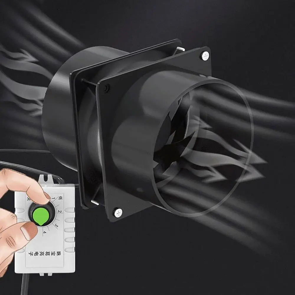 1Pcs Adjustable Speed USB Exhaust Fan Duct Air Ventilation with Pipe Air Blower Simple Mini Fume Absorber