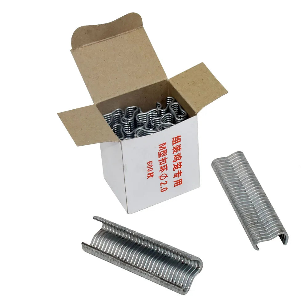 600 Grapas M para Jaulas de Aves