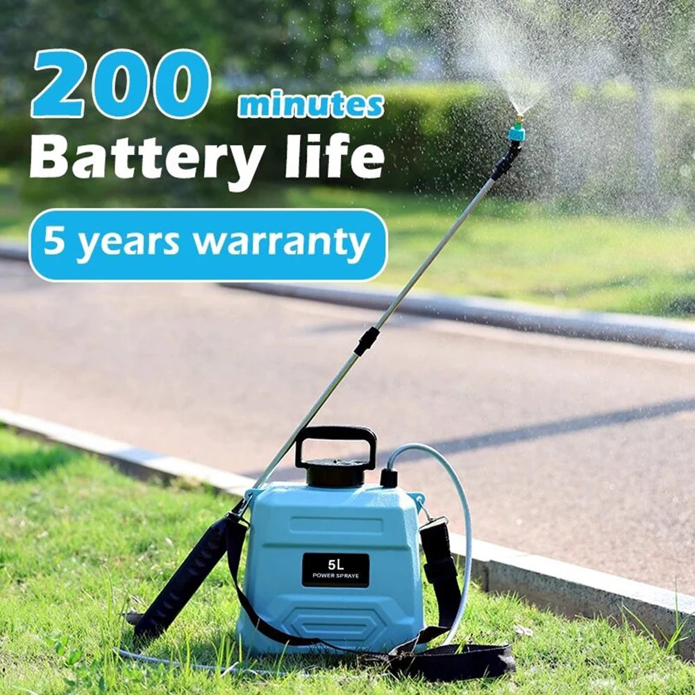 Pulverizador Eléctrico Mochila 5L para Desinfección de Gallinas