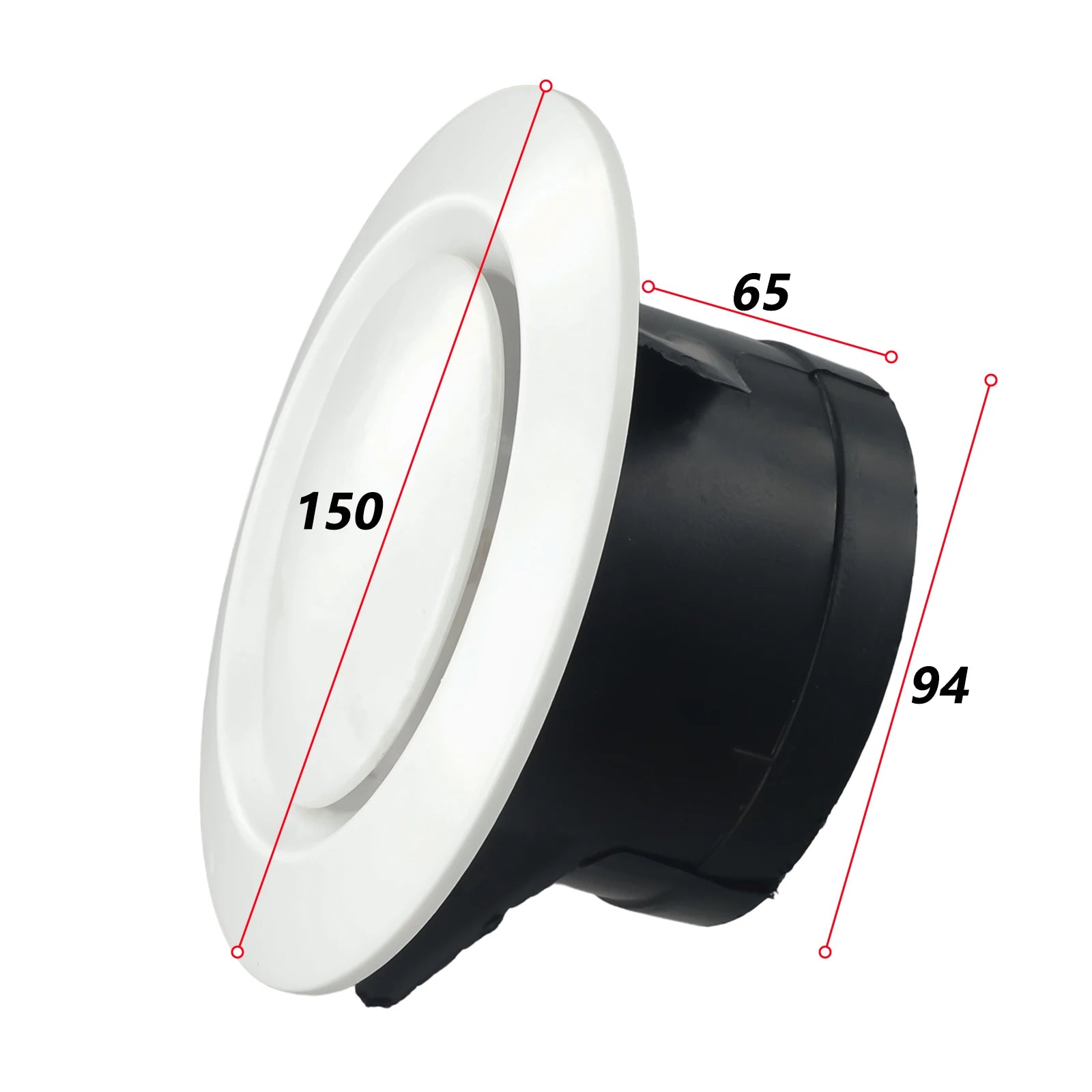 1pc ABS Tuyere Ceiling Air Supply Mountable HOT AIR Vent Grille Cover Easy Diffuser Adjustable Air Volume Exhaust Hood