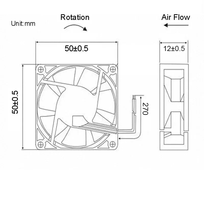 Mini Quiet Ventilador 120mm 90mm 80mm 70mm 60mm Fans DC 12v 24v 5v Sleeve Bearing Industrial Cooling Fans Computer Accessories