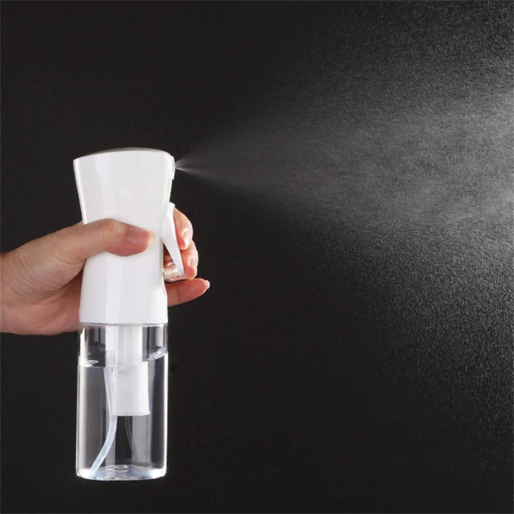 200ml Refillable Continuous Mist Spray Bottle High Pressure Ultra-Fine Mist Portable Disinfectant Sprayer for Hair Styling Clean